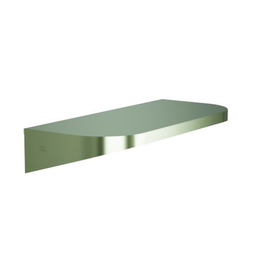 Bradley 7B2-0081896-BN Shelf, Stainless Satin, 20 Gauge-w/Hooks, 8 X 18 Brushed Nickel
