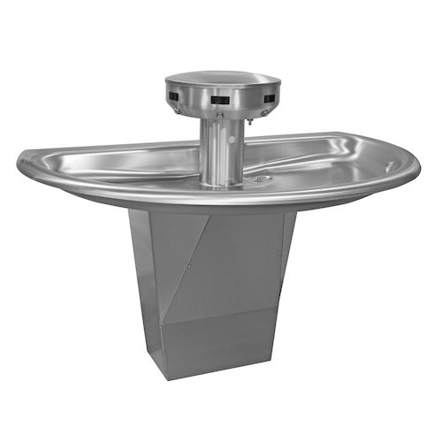 Bradley S93-675 Washfountain Sentry SS 54in-Semi-Circle Sparrow Supply