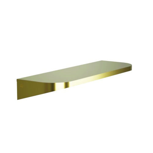 Bradley 7B2-0082400-BR Shelf, Stainless Satin, 20 Gauge, 8 X 24 Brushed Brass