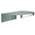 Bradley 7B2-0081296-BS Shelf, Stainless Satin, 20 Gauge-w/Hooks, 8 X 12 Brushed Stainless