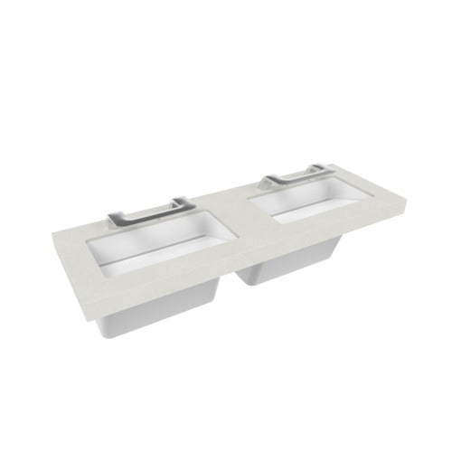 Bradley S93-757 OmniDeck w/ WashBar 5010 - 2 Station