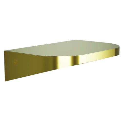 Bradley 7B2-0081200-BR Shelf, Stainless Satin, 20 Gauge, 8 X 12 Brushed Brass