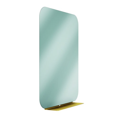 Bradley 7B1-3030360-BR Frameless Mirror- 30" X 36" w/Shelf Brushed Brass