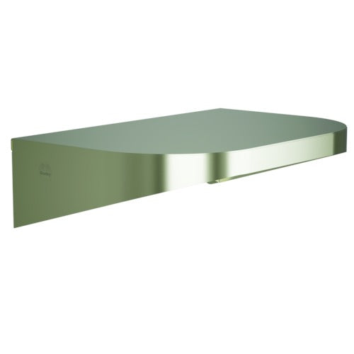 Bradley 7B2-0081296-BN Shelf, Stainless Satin, 20 Gauge-w/Hooks, 8 X 12 Brushed Nickel