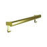 Bradley 8B1-0012496-BR Grab Bar Oval, Stainless Satin-w/Hooks, 24" Brushed Brass Sparrow Supply