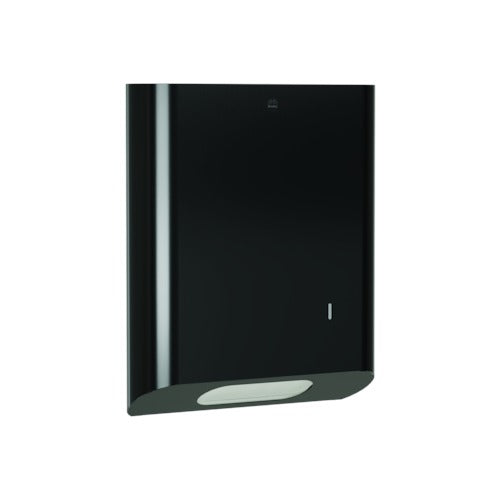 Bradley 2B5-110000-BB Towel/Waste Unit- Surface Mtd P-Shape, 14 GAL Brushed Black Sparrow Supply