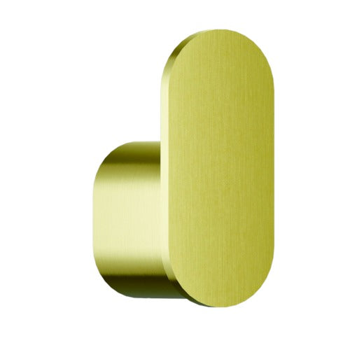 Bradley 9B1-110000-BR Robe Hook- Stainless-Surface Mtd, Single Hook Brushed Brass