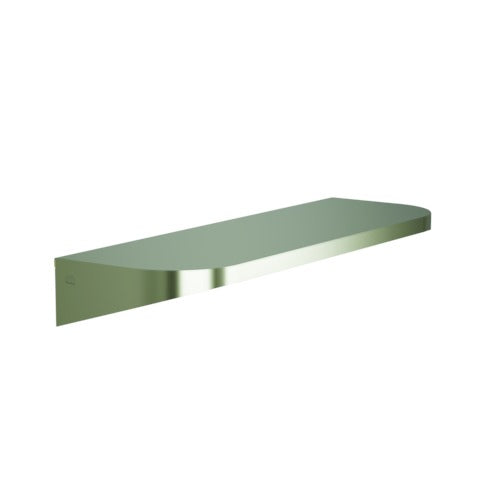 Bradley 7B2-0082496-BN Shelf, Stainless Satin, 20 Gauge-w/Hooks, 8 X 24 Brushed Nickel