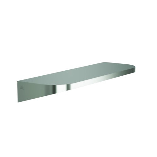 Bradley 7B2-0082496-BS Shelf, Stainless Satin, 20 Gauge-w/Hooks, 8 X 24 Brushed Stainless