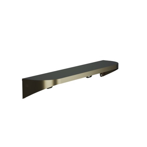Bradley 7B2-0052496-BZ Shelf, Stainless Satin, 20 Gauge-w/Hooks, 5 X 24 Brushed Bronze