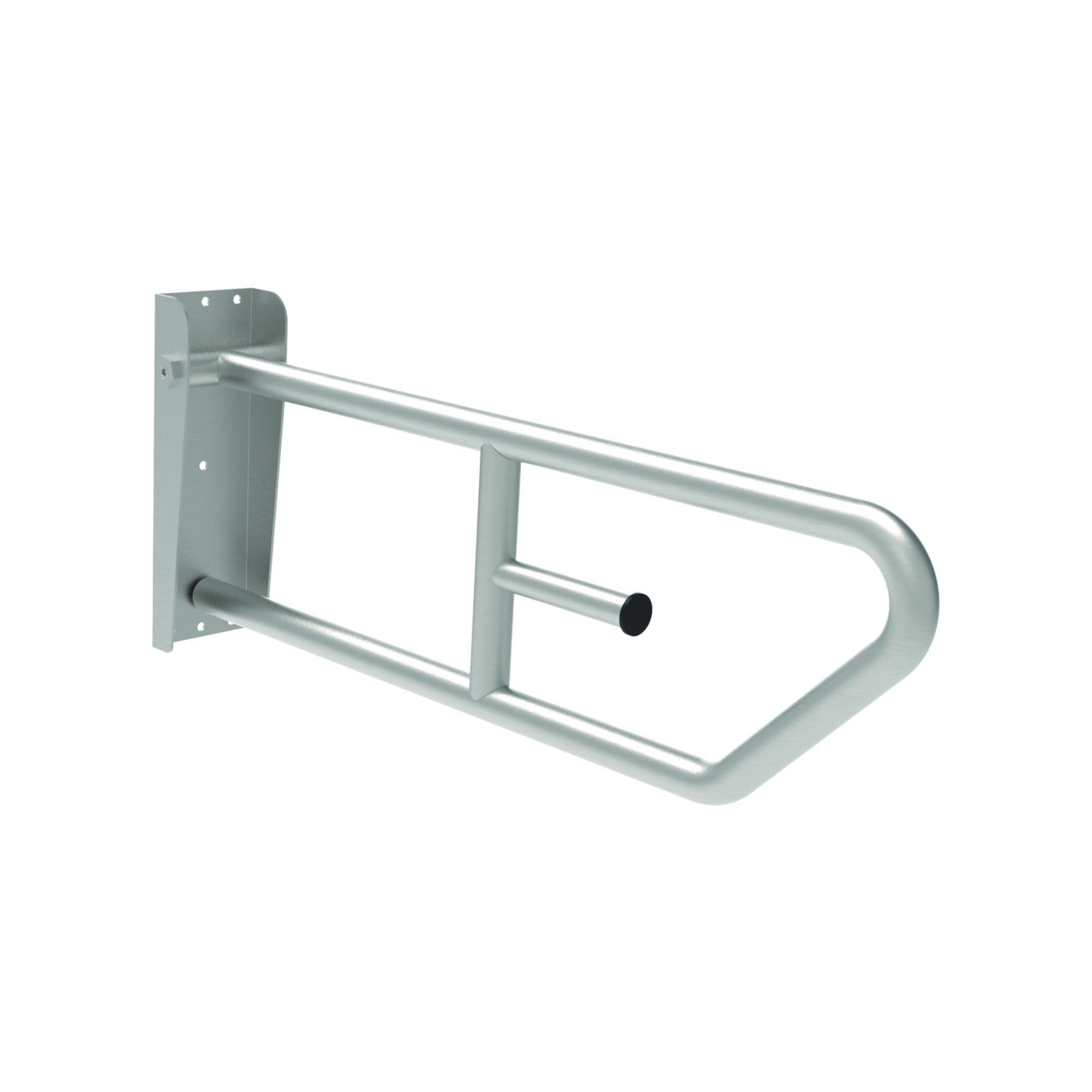 Bradley 8370-108000 Swing Up Grab Bar, 30"L, Satin Finish