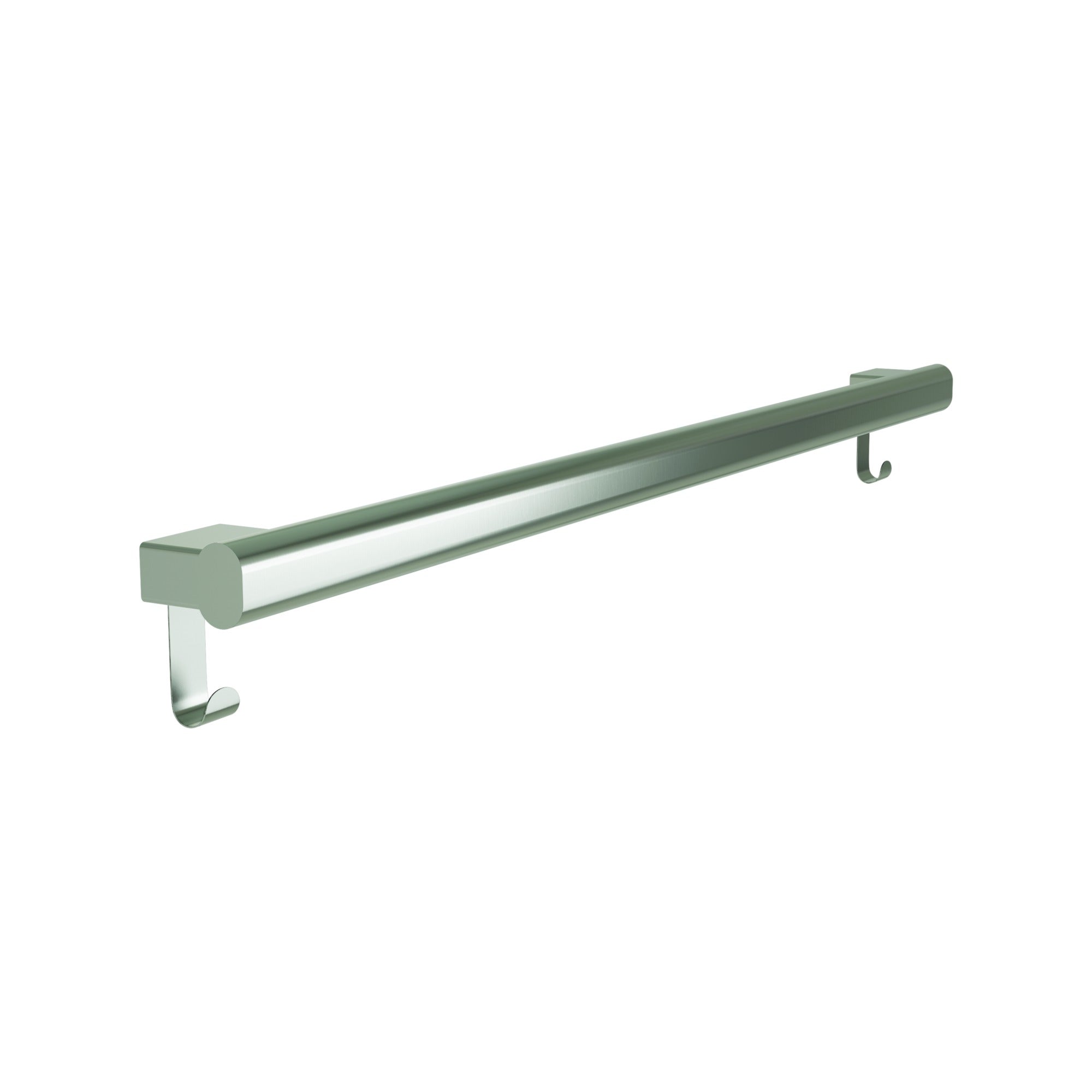 Bradley 8B1-0013696-BS Grab Bar Oval, Stainless Satin-w/Hooks, 36" Brushed Stainless