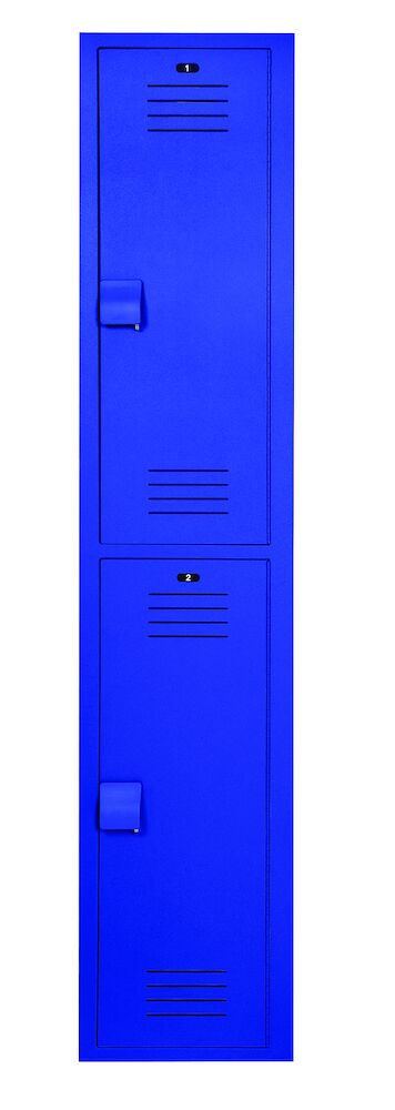 Bradley LK1215722HV-203 Locker 12in.W 15in.D 72in.H, 2-Tier Sparrow Supply