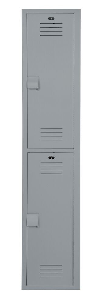 Bradley LK1518722HV-200 Locker 15in.W 18in.D 72in.H, 2-Tier Sparrow Supply