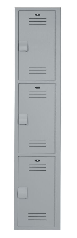 Bradley LK1212603HV-200 Locker 12in.W 12in.D 60in.H, 3-Tier Sparrow Supply