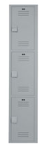 Bradley LK1218603HV-200 Locker 12in.W 18in.D 60in.H, 3-Tier Sparrow Supply