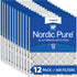 Nordic Pure 16x20x1 Pleated MERV 12 Air Filters 12 Pack Sparrow Supply