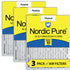 Nordic Pure 20x25x2 Pleated MERV 10 Air Filters 3 Pack Sparrow Supply