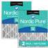 Nordic Pure 20x25x4 (3 5/8) Pleated Air Filters MERV 14 Plus Carbon 2 Pack Sparrow Supply