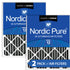 Nordic Pure 20x20x4 (3 5/8) Furnace Air Filters MERV 12 Pleated Plus Carbon 2 Pack Sparrow Supply