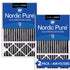 Nordic Pure 16x25x5 (4 3/8) Honeywell/Lennox Replacement Air Filters MERV 12 Pleated Plus Carbon 2 Pack Sparrow Supply