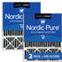 Nordic Pure 20x25x5 (4 3/8) Honeywell/Lennox Replacement Air Filters MERV 12 Pleated Plus Carbon 2 Pack Sparrow Supply