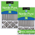 Nordic Pure 16x25x5 (4 3/8) Honeywell/Lennox Replacement Air Filters MERV 13 Plus Carbon 2 Pack Sparrow Supply