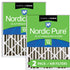 Nordic Pure 20x25x4 (3 5/8) Pleated Air Filters MERV 13 Plus Carbon 2 Pack Sparrow Supply