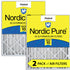 Nordic Pure 20x25x4 (3 5/8) Pleated MERV 10 Air Filters 2 Pack Sparrow Supply