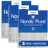 Nordic Pure 20x25x2 Pleated MERV 12 Air Filters 3 Pack Sparrow Supply