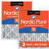 Nordic Pure 16x25x4 (3 5/8) Pleated Air Filters MERV 15 Plus Carbon 2 Pack Sparrow Supply
