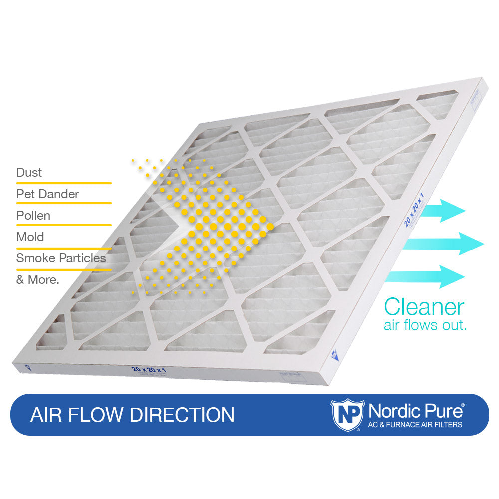 Nordic Pure 16x20x1 Pleated MERV 10 Air Filters 6 Pack Sparrow Supply