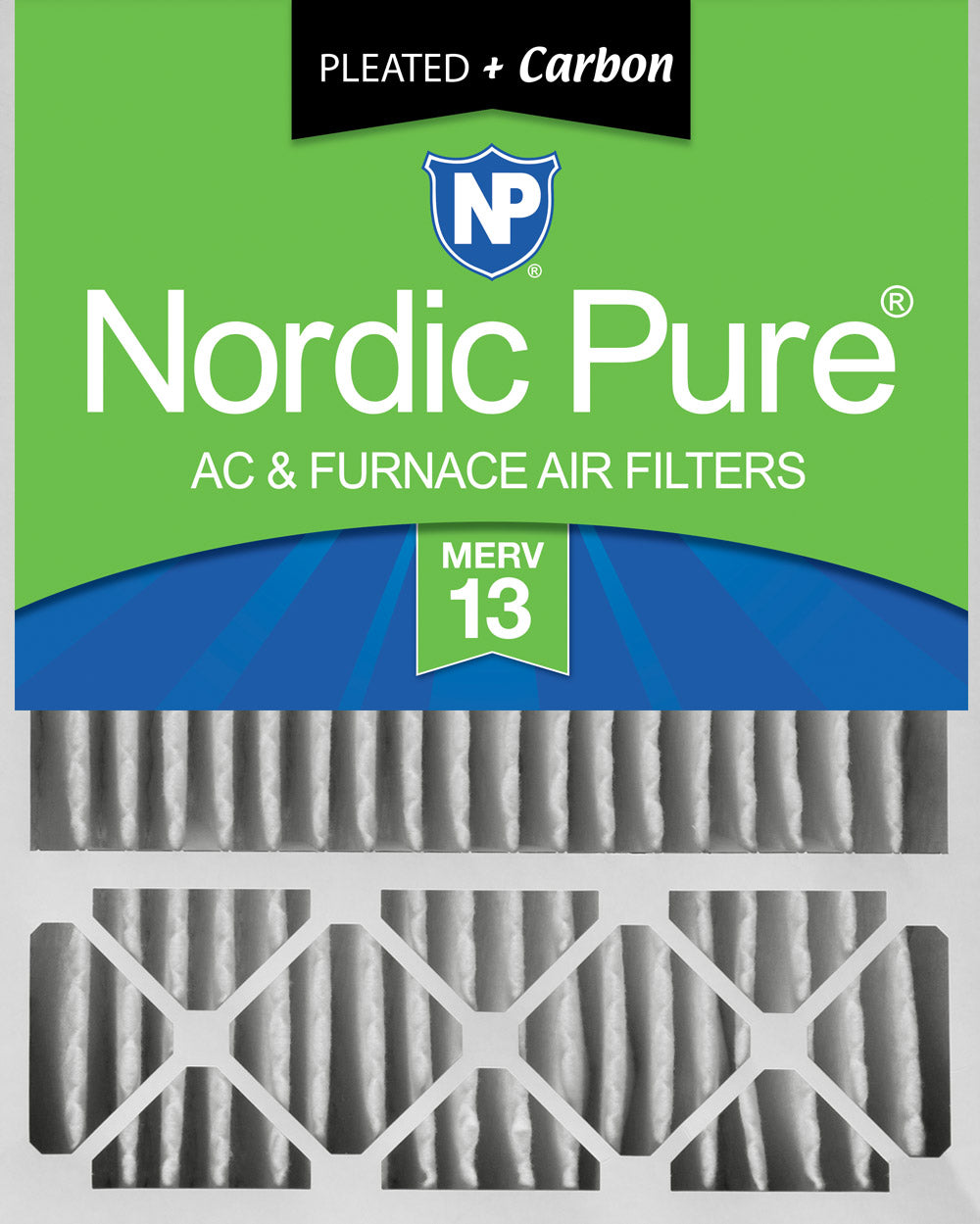 Nordic Pure 20x25x5 (4 3/8) Honeywell/Lennox Replacement Air Filters MERV 13 Plus Carbon 1 Pack Sparrow Supply