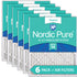 Nordic Pure 16x25x1 Pleated MERV 14 Air Filters 6 Pack Sparrow Supply