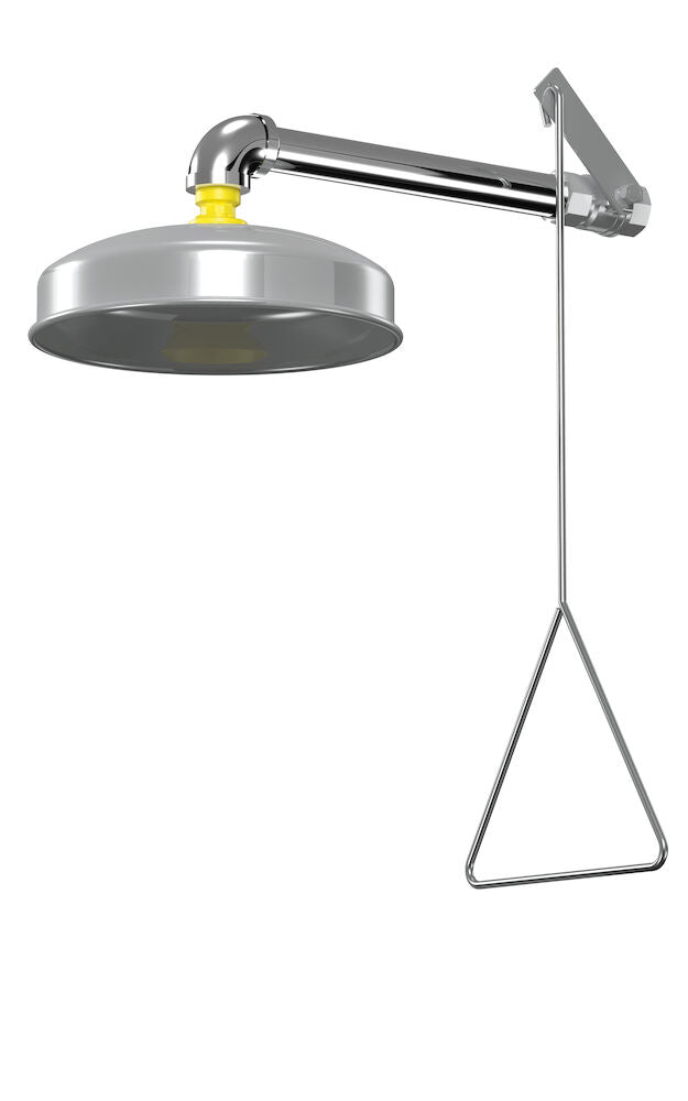 Bradley S19-120T Horizontal Drench Shower, SS, Chrome Pipe