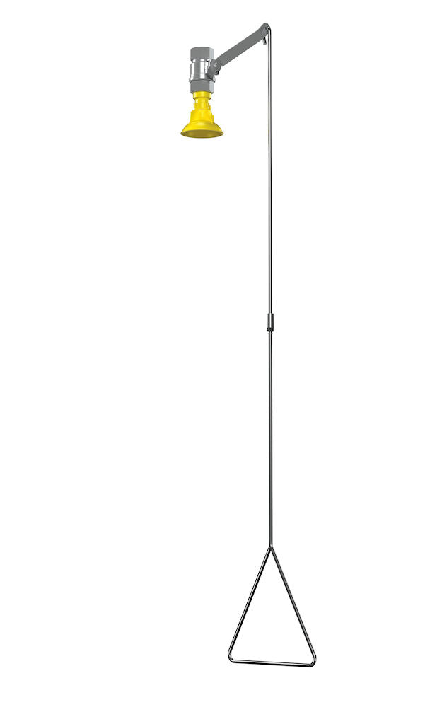 Bradley S19-130BF Drench Shower, Vertical Sply, Plastic Hd, BF Sparrow Supply
