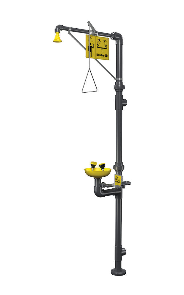 Bradley S19-310PVC Safety Shower, EFW, Frost Proof Sparrow Supply