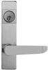 Detex 08BNS689 Keyed S Lever Exit Trim with Narrow Escutcheon Lacquer Sprayed Aluminum Finish Sparrow Supply