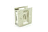 Trimco 1065619 Privacy Pocket Door Lock Square Cutout for 1-3/8" Thick Door Satin Nickel Finish Sparrow Supply