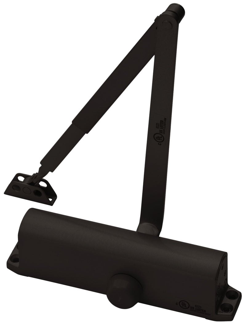 ASSA Abloy Accentra 1101BF690 Multi Size Non Hold Open Door Closer with Sex Nut Bolts 690 Painted Dark Bronze Finish Sparrow Supply