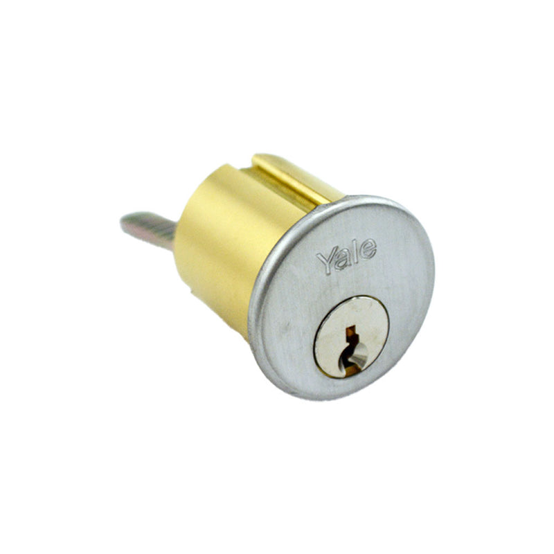 ASSA Abloy Accentra 1109GD626 6 Pin Standard Rim Cylinder with GD Keyway US26D (626) Satin Chrome Finish Sparrow Supply