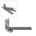Rixson 1273426D 3/4" Jamb Mount Center Hung Pivot Set with 320 Top Pivot Satin Chrome Finish