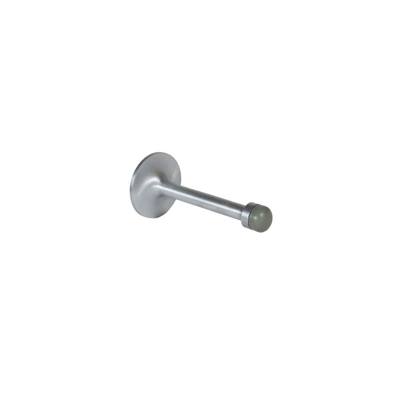 Trimco 1296626 4" Solid Base Door Stop with Hanger Bolt Mounting Satin Chrome Finish Sparrow Supply