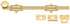 Deltana 12SB003 12" Surface Bolt; Heavy Duty; Lifetime Brass Finish Sparrow Supply