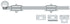 Deltana 12SB26 12" Surface Bolt; Heavy Duty; Bright Chrome Finish