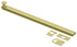 Deltana 12SBCS3 12" Surface Bolt; Concealed Screw; Heavy Duty; Bright Brass Finish Sparrow Supply