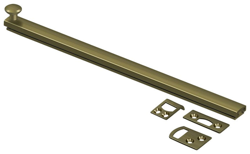 Deltana 12SBCS5 Surface Bolts - Antique Brass Sparrow Supply