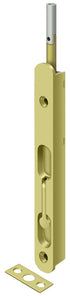Deltana 18EFBZ3 18" Extension Flush Bolt; Solid Brass; Bright Brass Finish Sparrow Supply