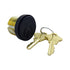 Schlage Commercial 20001C622118 1-1/8" Conventional Mortise Cylinder C Keyway with Compression Ring and Spring with Straight Cam Matte Black Finish