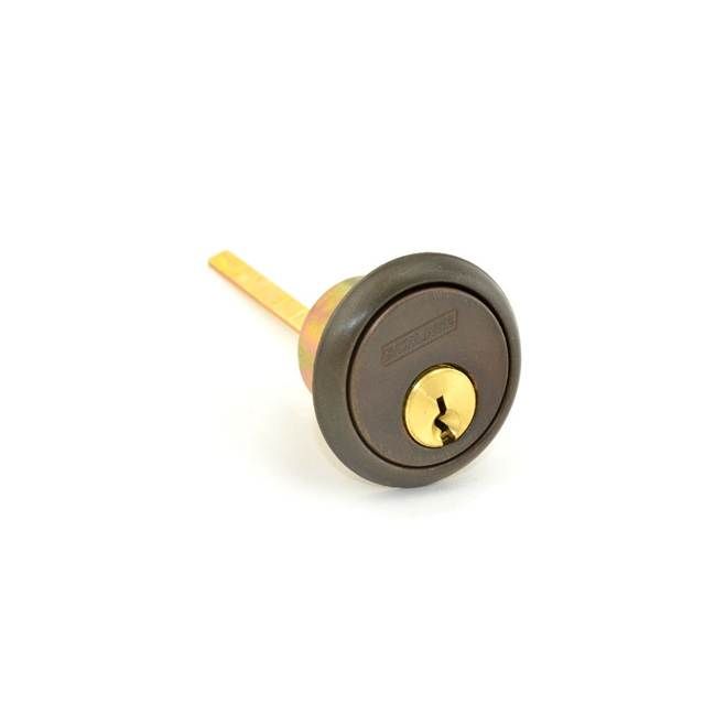 Schlage Commercial 20022C613 Conventional Rim Cylinder C Keyway KD with Horizontal Tailpiece Oil Rubbed Bronze Finish Sparrow Supply